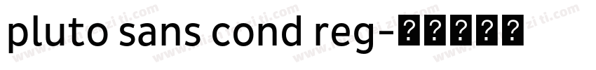 pluto sans cond reg字体转换